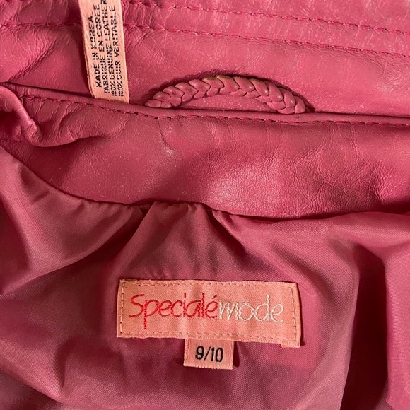 80s 100% genuine leather pink bomber jacket - Picture 7 of 7